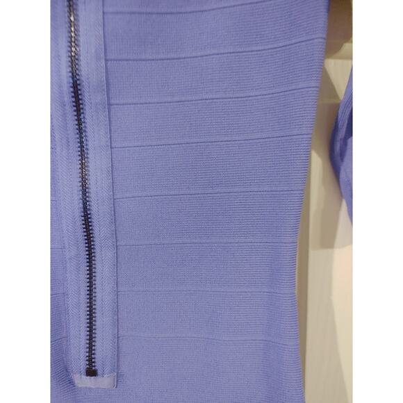 Guess Bodycon Mini Dress Half Sleeve Exposed Zipper Cutout Open XS - Picture 4 of 5